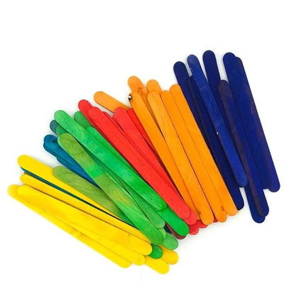 Palitos de Helado de Colores - Marca CBX x 50 unidades