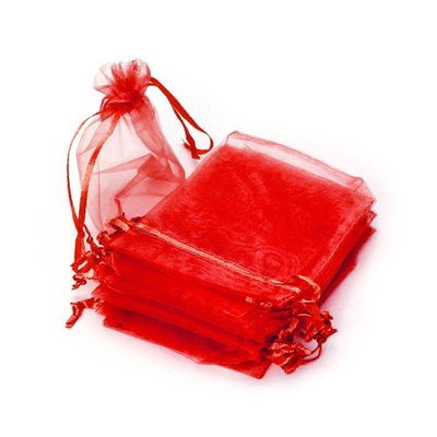 Bolsas de Organza  - Roja 7x9cm