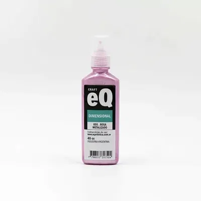 Dimensional 3D Metalizado EQ - Rosa