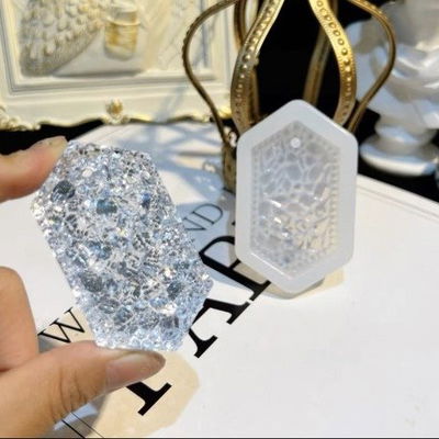 Molde Silicona- PERFUMERO - Diamante Hexagonal Largo - Cod522