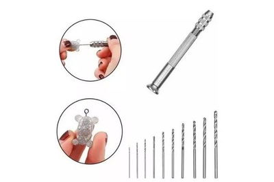 Mini Taladro Manual + Mechas