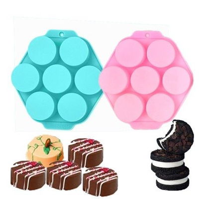 Molde Silicona 7 Circulos - Cod587