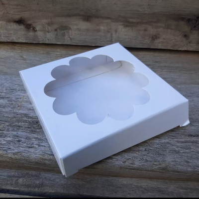 Caja con Visor Flor 9.5x9.5x2cm