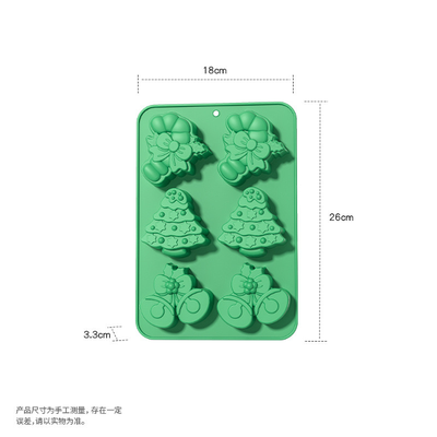 Molde Silicona - Navidad Campanas y Arboles - Cod753