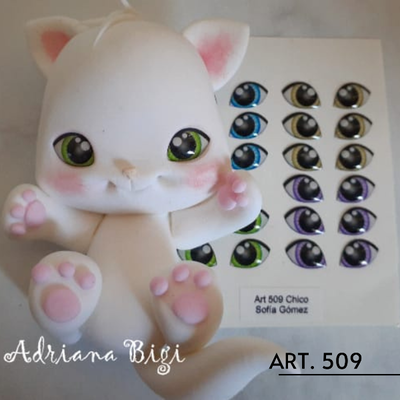Ojos Autoadhesivos 3D Cod509 - Sofia Gomez