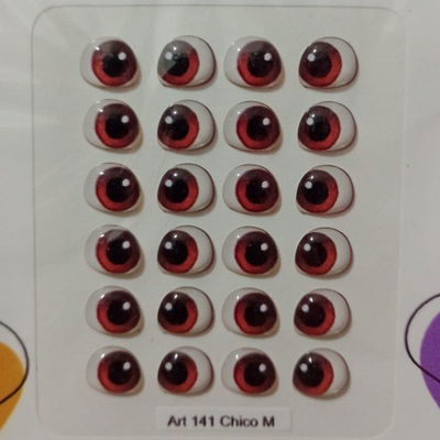 Ojos Autoadhesivos 3D Cod141 Marrones