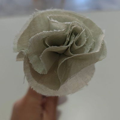 Rosas de Lienzo para Difusores - Color Verde