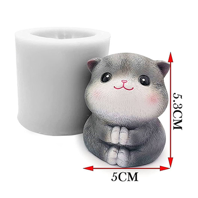 Molde Silicona - Gatito Sentado Patitas Juntas - Cod954