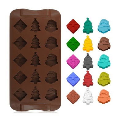 Molde Silicona P/15 Bombones Navidad cod351