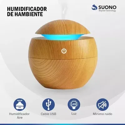 Humidificador - Esfera Madera - Clara