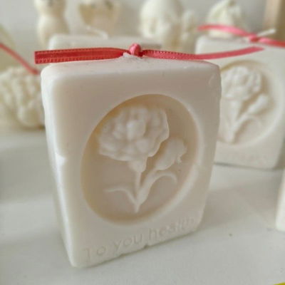 Velas MDP - Rectangulo con Flor