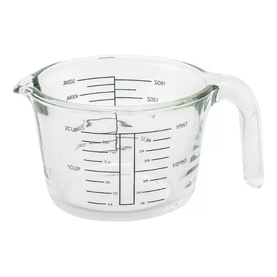 Jarra Medidora Vidrio Templado 0,5 Litros