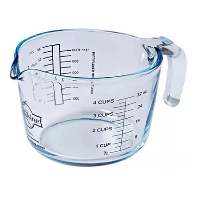 Jarra Medidora Vidrio Templado 1 Litro