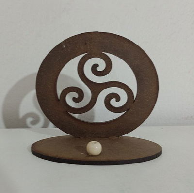 Porta Sahumerio MDF Circulares Rústicos