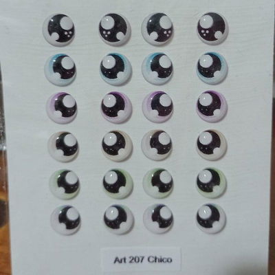 Ojos Autoadhesivos 3D Cod207