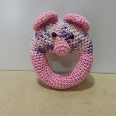 Amigurumis Sonajero Rosa