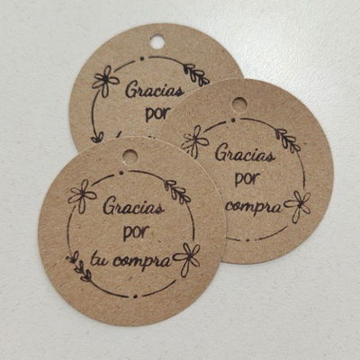 Tags Redondos - Gracias por tu compra