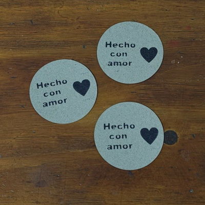 Tags Redondos - Trabajo Artesanal Hecho con Amor