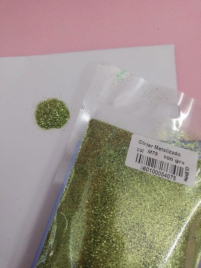 Gibré CBX Metalizado Verde x 100 gramos