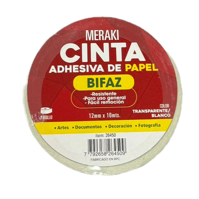 Cinta Adhesiva de PAPEL BIFAZ
