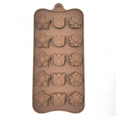 Molde 15 Flores Varias cod011
