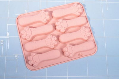 Molde Silicona 8 Patitas/Huellas de Animales - Cod448