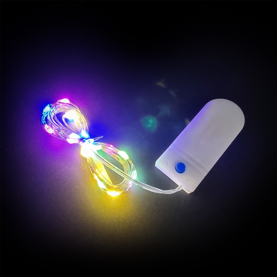 Luces Alambre Multicolor 2 Metros Con Boton Efectos