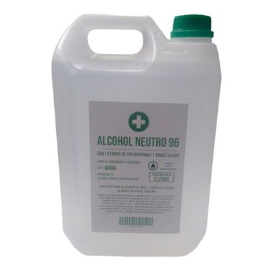 Alcohol de Cereal TRIDESTILADO APTO CONSUMO 5LTS