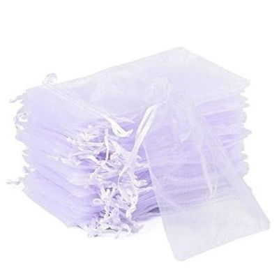 Bolsas de Organza - Blanca x UNIDAD 9x12cm