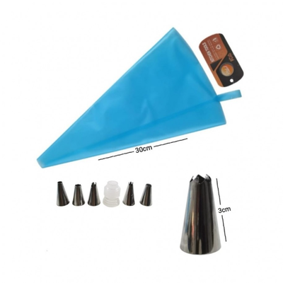 Manga de Silicona + 6 Picos y Acople 30cm codM01