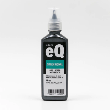 Dimensional 3D Metalizado EQ - Negro