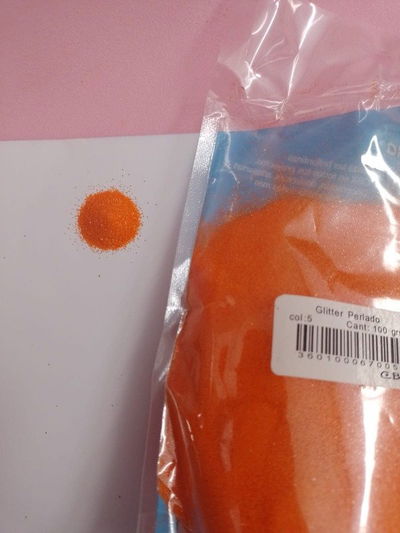Gibré CBX Perlado Naranja x 100 gramos