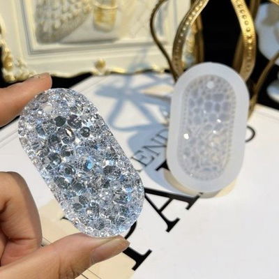 Molde Silicona - PERFUMERO - Diamante Ovalado - Cod521