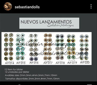 Ojos Autoadhesivos 3D Cod015 - Sebastian Rodriguez