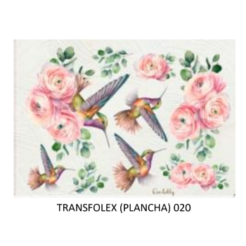 Transfolex - Colibries y Rosas - 020