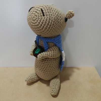 Amigurumis - Capibara tomando mate
