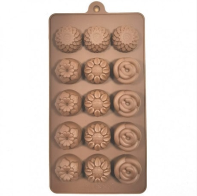 Molde 15 Flores y Rosas Surtidas cod012