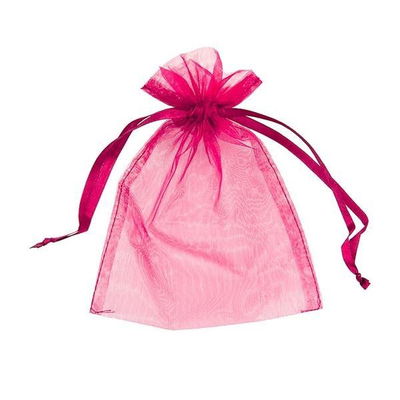 Bolsa Organza Fucsia por Unidad 7x9cm