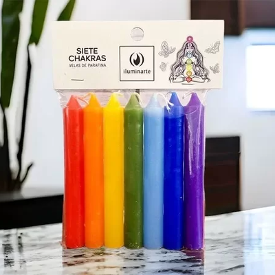 Velas 7 Chakras Parafina Cortas