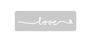 Stencil 25cm x 4.5cm - Cod737 Love