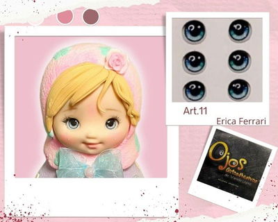 Ojos Autoadhesivos 3D Cod011 - Erica Ferrari