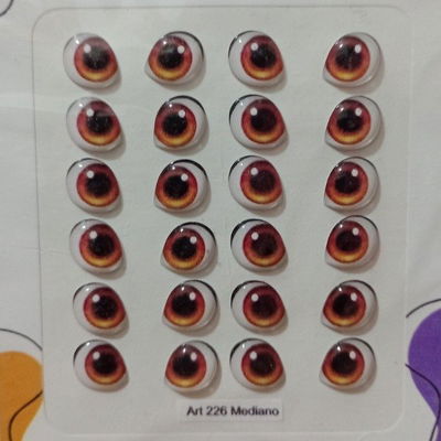 Ojos Autoadhesivos 3D Cod226