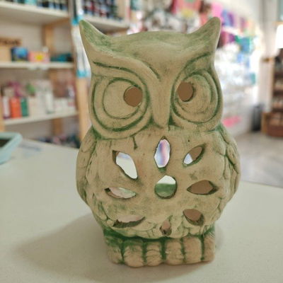 Lampara de Sal - Buho - Ceramica