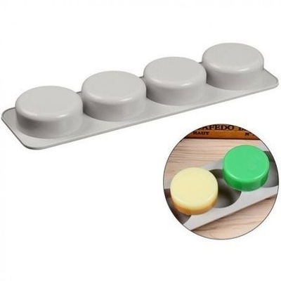 Molde Silicona P/4 Jabones REDONDO cod090