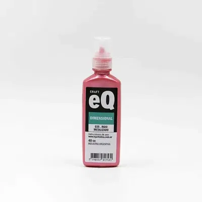 Dimensional 3D Metalizado EQ - Rojo