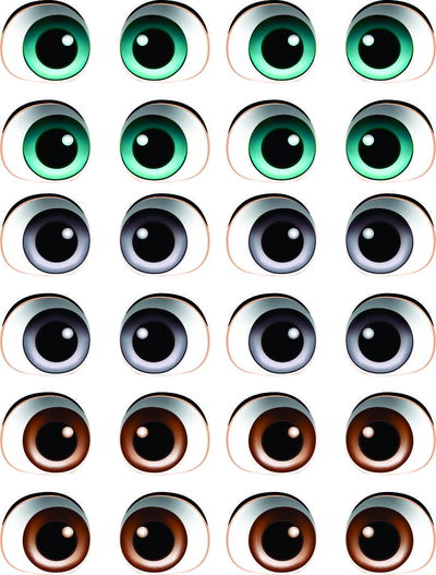 Ojos Autoadhesivos 3D Cod141 Colores Surtidos