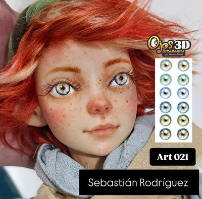 Ojos Autoadhesivos 3D Cod021 - Sebastian Rodriguez