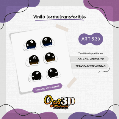 Ojos Autoadhesivos 3D Cod520