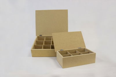 Caja de Te 6 Divisiones Tapa Ciega