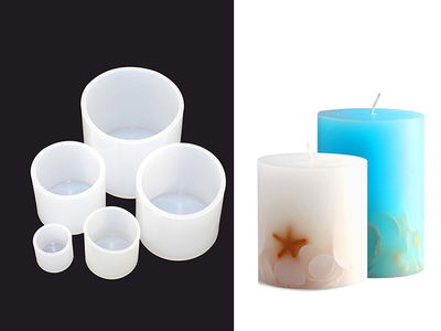 Molde Silicona - Velas Cilindro x 5 - cod1004